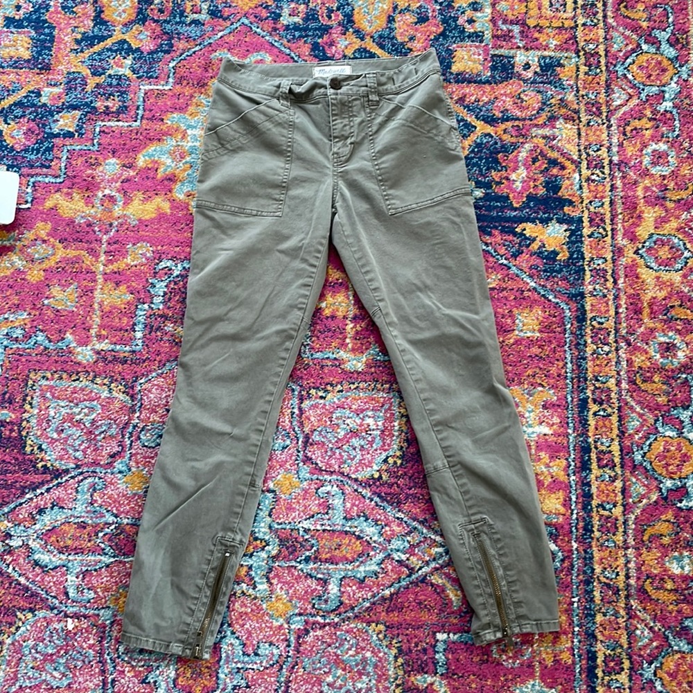 Madewell Skinny Ankle Zip Cargo Pants
